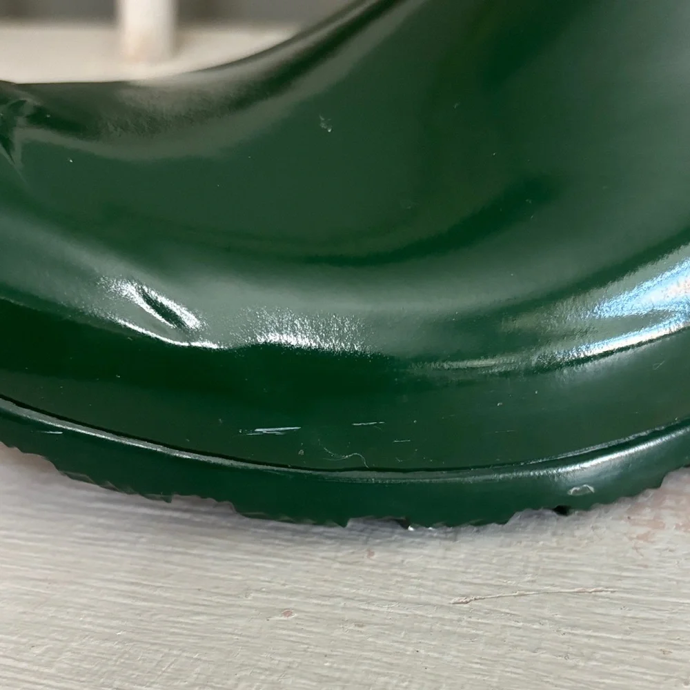 Hunter Dark Green Glossy Rain Boots - Picture 5 of 6